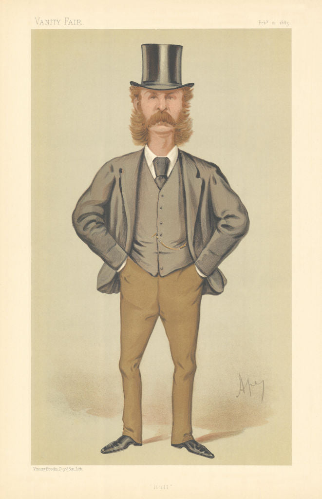 VANITY FAIR SPY CARTOON Charles Henry Wilson, 1st Baron Nunburnholme 'Hull' 1885